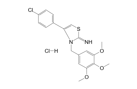 4-(p-chlorophenyl)-2-imino-3-(3,4,5-trimethoxybenzyl)-4-thiazoline, monohydrochloride
