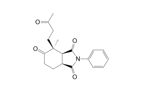 (3AS*,4S*,7AS*)-3A,6,7,7A-TETRAHYDRO-4-METHYL-4-(3-OXOBUTYL)-2-PHENYLISOINDOLE-1,3,5(2H,4H)-TRIONE