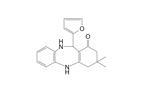 3,3-dimethyl-11-(2-furyl)-2,3,4,5,10,11-hexahydro-1H-dibenzo[b,e][1,4]diazepin-1-one