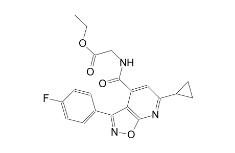 acetic acid, [[[6-cyclopropyl-3-(4-fluorophenyl)isoxazolo[5,4-b]pyridin-4-yl]carbonyl]amino]-, ethyl ester