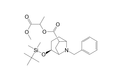 (S)-1-(Methoxycarbonyl)ethyl 8-Benzyl-2-exo-[(tert-butyldimethylsilyl)oxy]-8-azabicyclo[3.2.1]octane-6-exo-carboxylate