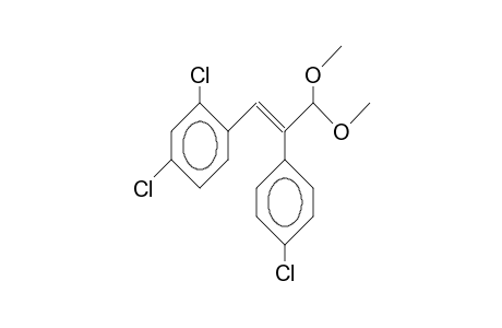 2-(4-Chloro-phenyl)-1-(2,4-dichloro-phenyl)-3,3-dimethoxy-trans-1-propene