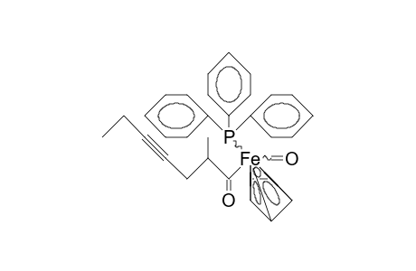 (RS, RS)-Cyclopentadienyl-triphenylphosphine-iron-carbonyl-(2-methyl-hept-4-ynoyl)-complex