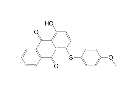 1-(4-Methoxyphenyl)sulfanyl-4-oxidanyl-anthracene-9,10-dione