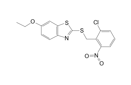 2-[(2-Chloro-6-nitrobenzyl)sulfanyl]-6-ethoxy-1,3-benzothiazole