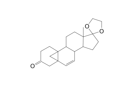 5,19-Cycloandrost-6-en-3-one, 17,17-ethylenedioxy-
