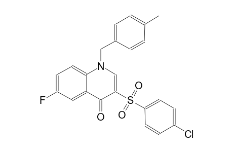 4(1H)-quinolinone, 3-[(4-chlorophenyl)sulfonyl]-6-fluoro-1-[(4-methylphenyl)methyl]-