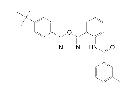 2'-[5-(p-tert-butylphenyl)-1,3,4-oxadiazol-2-yl]-m-toluanilide