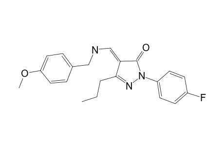 (4E)-2-(4-fluorophenyl)-4-[(p-anisylamino)methylene]-5-propyl-2-pyrazolin-3-one