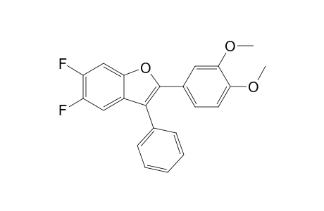 2-(3,4-DIMETHOXYPHENYL)-5,6-DIFLUORO-3-PHENYLBENZO-[B]-FURAN