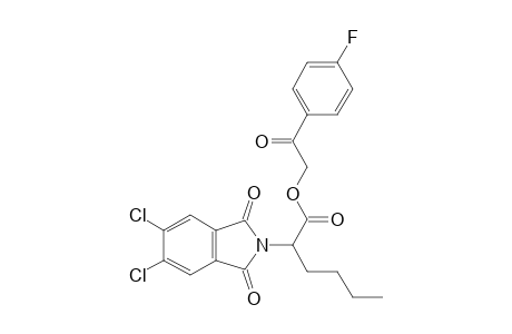 2-(4-fluorophenyl)-2-oxoethyl 2-(5,6-dichloro-1,3-dioxo-1,3-dihydro-2H-isoindol-2-yl)hexanoate