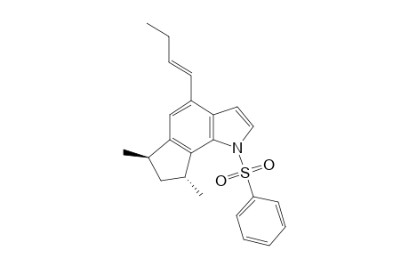 (6R,8R)-1-(benzenesulfonyl)-4-[(E)-but-1-enyl]-6,8-dimethyl-7,8-dihydro-6H-cyclopenta[g]indole