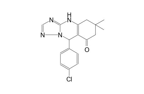 9-(4-chlorophenyl)-6,6-dimethyl-5,6,7,9-tetrahydro[1,2,4]triazolo[5,1-b]quinazolin-8(4H)-one