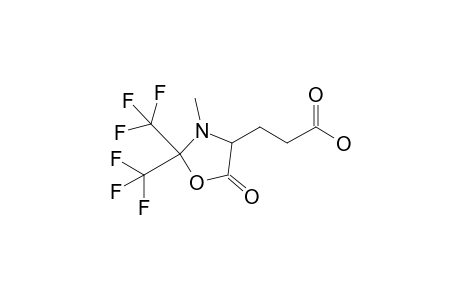 3-[3'-Methyl-5'-oxo-2',2'-bis(trifluoromethyl)-1',3'-oxazolidin-4'-yl]propionic acid