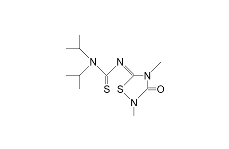 5-Diisopropylthiocarbamoylimino-2,4-dimethyl-1,2,4-thiadiazolidin-3-one