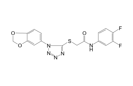 acetamide, 2-[[1-(1,3-benzodioxol-5-yl)-1H-tetrazol-5-yl]thio]-N-(3,4-difluorophenyl)-