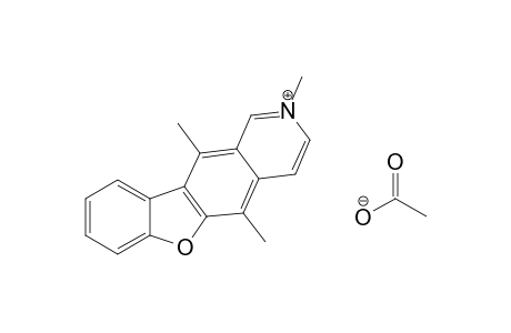 2-Methyl-6-oxaellipticinium acetate