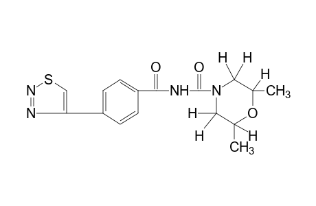 2,6-dimethyl-N-[p-(1,2,3-thiadiazol-4-yl)benzoyl]-4-morpholinecarboxamide