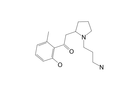 2-{[N-(3"'-Aminopropyl)-2''-pyrrolidinyl]-1'-oxoethyl}-1-methyl-6-hydroxybenzene