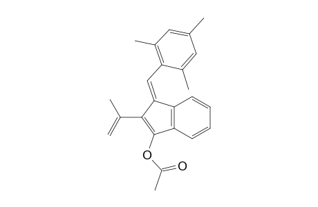 (E)-2-(prop-1-en-2-yl)-1-(2,4,6-trimethylbenzylidene)-1H-inden-3-yl acetate