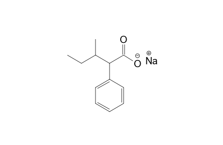 3-methyl-2-phenylvaleric acid, sodium salt