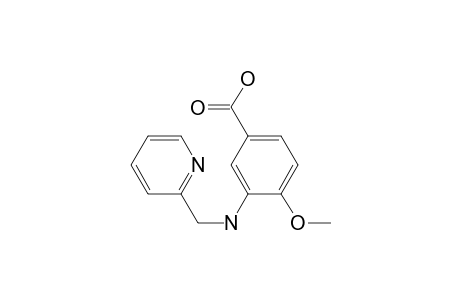 4-Methoxy-3-(pyridin-2-ylmethylamino)benzoic acid