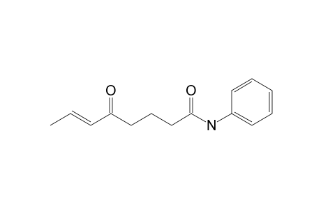 (E)-5-Oxo-oct-6-enoic acid phenylamide