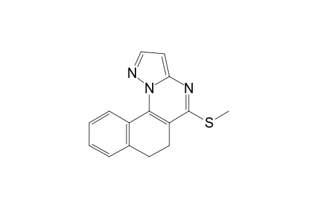 Benzo[h]pyrazolo[1,5-a]quinazoline, 6,7-dihydro-5-(methylthio)-