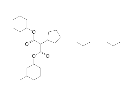 Malonic acid, cyclopentyl-, di-(-)-menthyl ester