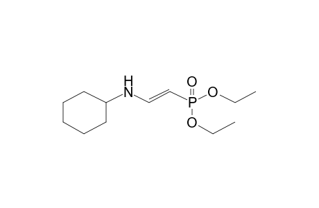 Phosphonic acid, [2-(cyclohexylamino)ethenyl]-, diethyl ester