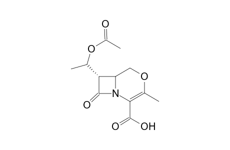 (7S)-7-(1'-Acetoxyethyl)-3-methyl-2-isoxacephem-4-carboxylic Acid