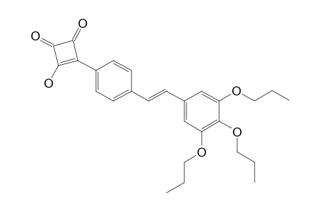 (E)-3-Hydroxy-4-{4-[2-(3,4,5-tri(n-propoxy)phenyl)ethenyl]phenyl}cyclobut-3-ene-dione