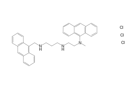 N-[(9-Anthryl)methyl]-N'-[2'-(9"-anthryl)methylamino]ethyl}-propane-1,3-diamine - trihydrochloride