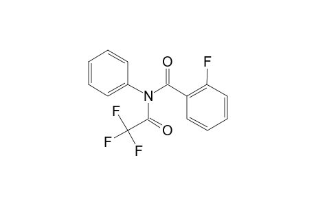 2-Fluoro-N-phenylbenzamide, N-trifluoroacetyl-