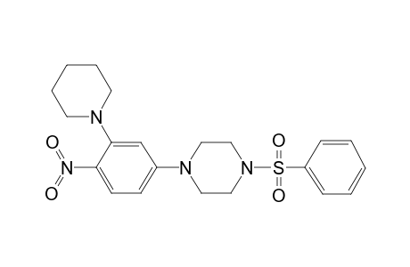 1-(4-nitro-3-piperidin-1-yl-phenyl)-4-(phenylsulfonyl)piperazine