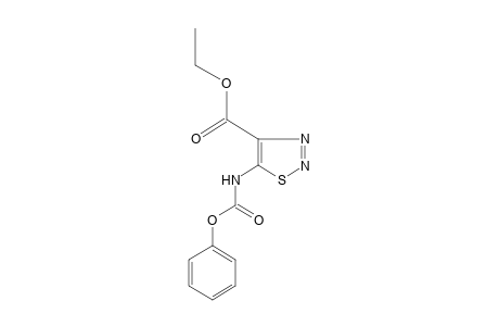 4-carboxy-1,2,3-thiadiazole-5-carbamic acid, 4-ethyl 5-phenyl ester