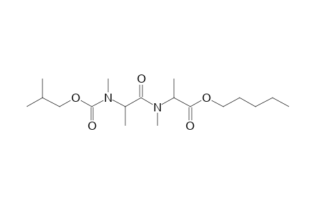 Alanylalanine, N,N'-dimethyl-N'-isobutoxycarbonyl-, pentyl ester