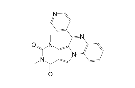 7,9-dimethyl-6-(4-pyridinyl)pyrimido[4',5':3,4]pyrrolo[1,2-a]quinoxaline-8,10(7H,9H)-dione