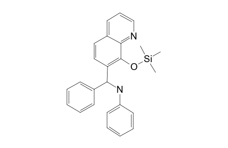 7-[Anilino(phenyl)methyl]-8-quinolinol, tms derivative