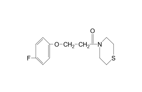 4-[3-(p-fluorophenoxy)propionyl]thiomorpholine