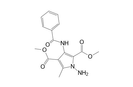 1-Amino-3-benzamido-5-methyl-pyrrole-2,4-dicarboxylic acid dimethyl ester