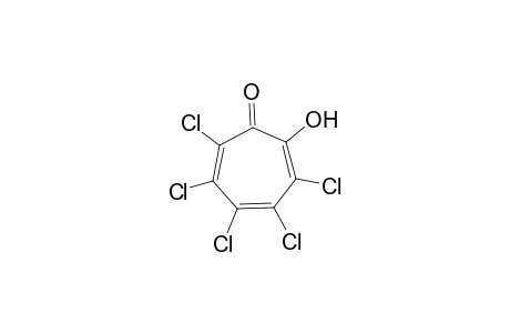 2-hydroxy-3,4,5,6,7-pentachloro-2,4,6-cycloheptatrien-1-one