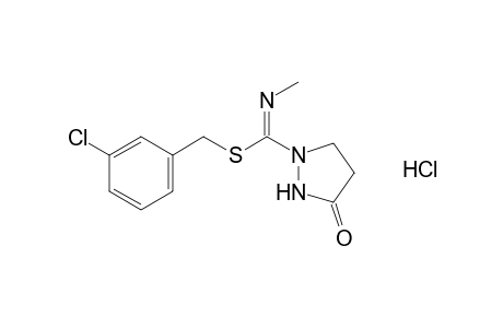 N-methyl-3-oxothio-1-pyrazolidinecarboximidic acid, m-chlorobenzyl ester, monohydrochloride