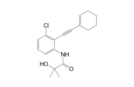 N-(3-Chloro-2-(2-cyclohexenylethynyl)phenyl)-2-hydroxy-2-methylpropanamide