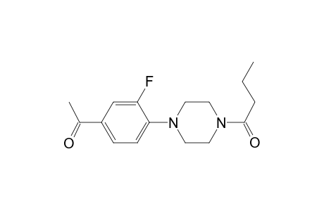 1-[4-(4-Butyryl-1-piperazinyl)-3-fluorophenyl]ethanone