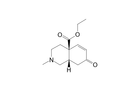 ETHYL-CIS-N-METHYL-ISOQUINOLIDIN-6-EN-7-ONE-5-CARBOXYLATE