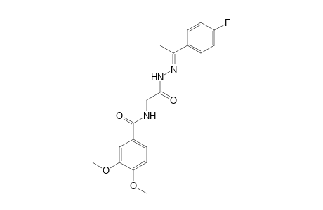 N2-Veratroylglycine N'-(4-fluoro-a-methylbenzylidene)hydrazide