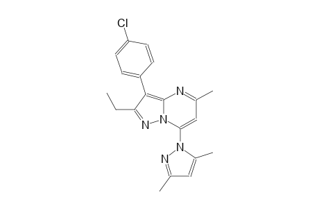 pyrazolo[1,5-a]pyrimidine, 3-(4-chlorophenyl)-7-(3,5-dimethyl-1H-pyrazol-1-yl)-2-ethyl-5-methyl-