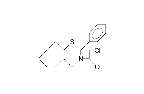 2-Chloro-2a-phenyl-2R,2ac, 3at,4,5,6,7,8,8ac,9-decahydro-1H-azeto(2,1-B)cyclohepta(E)-1,3-thiazin-1-one