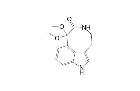 1,3,4,5,6,7-Hexahydro-7,7-dimethoxy-6-oxopyrrolo[4,3,2-fg][3]benzazocine